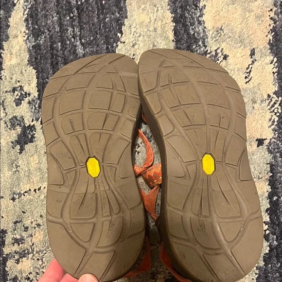 Chaco Brown and Orange Sandals - Picture 3 of 4